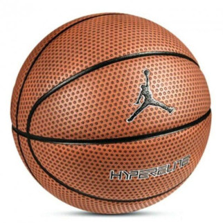 М'яч баскетбольний Nike Jordan Hyper Elite 8P Size 7 Amber / Black / Metallic Silver / Black (J.KI.00.858.07) - Інтернет-магазин спільних покупок ToGether