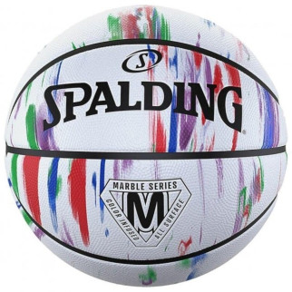М'яч баскетбольний Spalding Marble Ball білий, червоний, синій Уні 7 84397Z - Інтернет-магазин спільних покупок ToGether