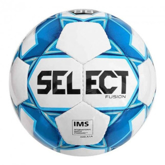 М'яч футбольний Select Fusion IMS біло-блакитний Уні 3 085500-012 - Інтернет-магазин спільних покупок ToGether