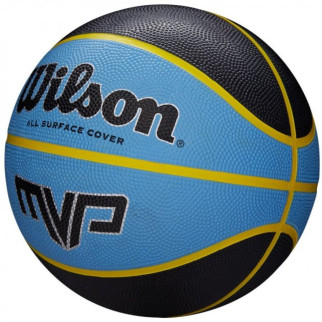 М'яч баскетбольний Wilson MVP 275 black/blue size 5 (WTB9017XB05 5) - Інтернет-магазин спільних покупок ToGether