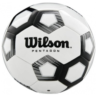 М'яч футбольний Wilson Pentagon white/black size 5 WTE8527XB05 - Інтернет-магазин спільних покупок ToGether