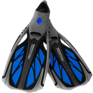 Ласти Aqua Speed Inox 5112 (553-11) 36/37 (22.5-24 см) Синьо-чорно-сірі (5908217651129) - Інтернет-магазин спільних покупок ToGether
