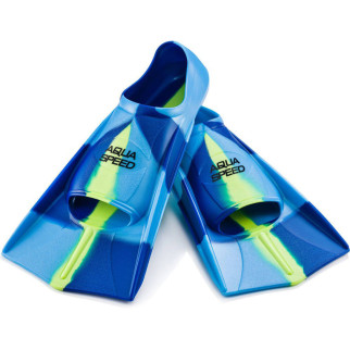 Ласти Aqua Speed Training Fins 7941 (137-82) 35/36 (23-23.5 см) Синьо-блакитно-жовті (5908217679413) - Інтернет-магазин спільних покупок ToGether