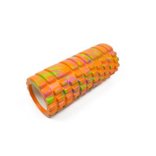 Масажний ролик EasyFit Grid Roller 33 см v.1.1 Multi Помаранчевий - Інтернет-магазин спільних покупок ToGether