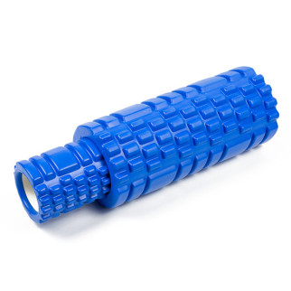 Масажний ролик EasyFit Grid Roller Double 33 см Синій - Інтернет-магазин спільних покупок ToGether