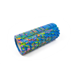 Масажний ролик EasyFit Grid Roller 33 см v.1.1 Multi Синій - Інтернет-магазин спільних покупок ToGether
