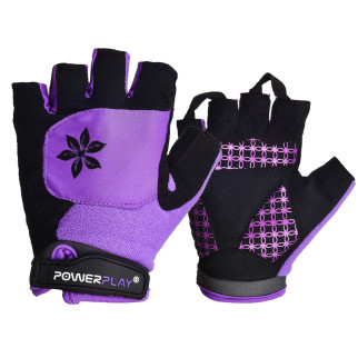 Велорукавички жіночі PowerPlay 5284 Фіолетові XS - Інтернет-магазин спільних покупок ToGether