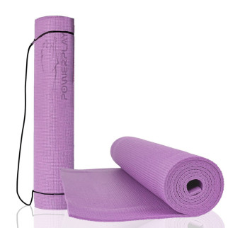 Килимок для йоги та фітнесу PowerPlay 4010 PVC Yoga Mat Лавандовий (173x61x0.6) - Інтернет-магазин спільних покупок ToGether