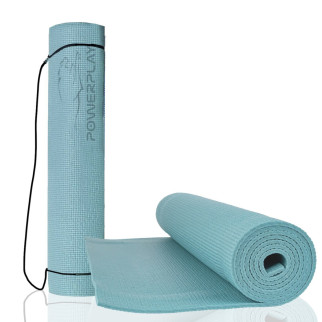 Килимок для йоги та фітнесу PowerPlay 4010 PVC Yoga Mat Зелений (173x61x0.6) - Інтернет-магазин спільних покупок ToGether