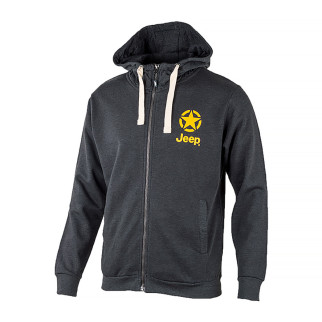 Чоловіча Толстовка JEEP HOODED SWEATSHIRT FULL ZIP STAR&amp;JEEP Сірий L (O102572-J867 L) - Інтернет-магазин спільних покупок ToGether