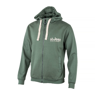 Чоловіча Толстовка JEEP HOODED SWEATSHIRT FULL ZIP The spirit of Adventure Хакі XL (O102570-E846 XL) - Інтернет-магазин спільних покупок ToGether