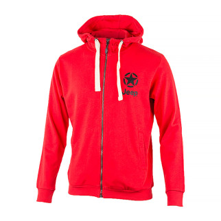 Чоловіча Толстовка JEEP HOODED SWEATSHIRT FULL ZIP STAR&amp;JEEP Червоний L (O102572-R699 L) - Інтернет-магазин спільних покупок ToGether