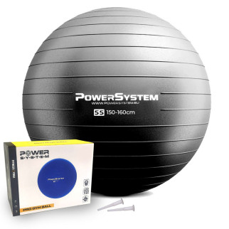 М'яч для фітнесу (фітбол) Power System PS-4011 Ø55 cm PRO Gymball Black - Інтернет-магазин спільних покупок ToGether