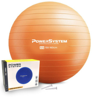 М'яч для фітнесу (фітбол) Power System PS-4011 Ø55 cm PRO Gymball Orange - Інтернет-магазин спільних покупок ToGether