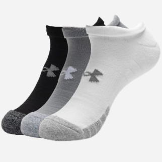 Шкарпетки UA Heatgear No Show 3pk Чорний Білий Сірий 3 пари Уні L (1346755-035) - Інтернет-магазин спільних покупок ToGether