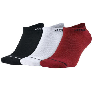 Шкарпетки Jordan Jumpman Everyday Max No Show 3-pack 34-38 black/white/red SX5546-011 - Інтернет-магазин спільних покупок ToGether