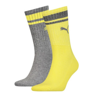 Шкарпетки Puma Unisex Crew Regular Stripe 2-pack gray/yellow — 261058001-003 - Інтернет-магазин спільних покупок ToGether
