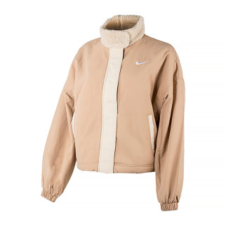 Жіноча Куртка Nike W NSW ESSNTL WVN SHRPA LND JKT Бежевий XS (DQ6846-200) - Інтернет-магазин спільних покупок ToGether