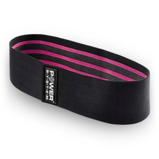 Тканева гумка для фітнесу та спорту Power System PS-4091 Booty Band LVL 1 Black/Pink (d_64 см. навантаження 18-23кг.) - Інтернет-магазин спільних покупок ToGether