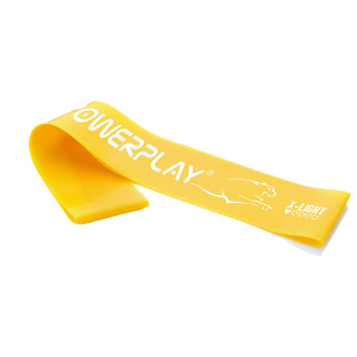 Резинка для фітнесу (стрічка-еспандер) PowerPlay 4113 Mini Power Band 0.4мм. Жовта (опір 1-3 кг) - Інтернет-магазин спільних покупок ToGether