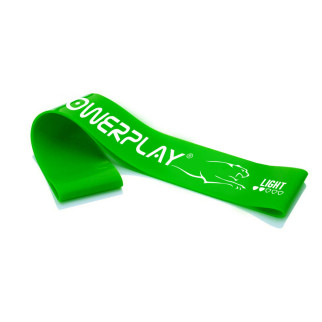 Резинка для фітнесу (стрічка-еспандер) PowerPlay 4113 Mini Power Band 0.6мм. Зелена (опір 1-5 кг) - Інтернет-магазин спільних покупок ToGether
