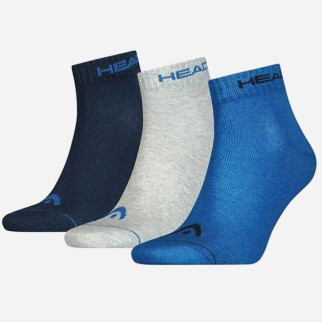 Шкарпетки Head QUARTER 3PPK UNISEX синій, сірий, темно-синій Уні 35-38 761011001-001 35-38 - Інтернет-магазин спільних покупок ToGether