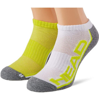 Шкарпетки Head PERFORMANCE SNEAKER 2P UNISEX Білий; Сірий; Жовтий 43-46 (791018001-004 43-46) - Інтернет-магазин спільних покупок ToGether
