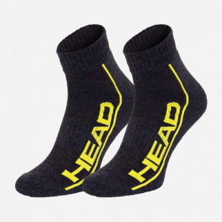 Шкарпетки Head Performance quarter 2-pack grey/yellow Сірий Жовтий 39-42 (791019001-009) - Інтернет-магазин спільних покупок ToGether