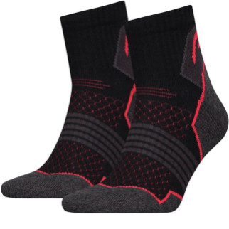Шкарпетки Head Hiking Quarter Unisex 2-pack 35-38 black/red 781002001-232 - Інтернет-магазин спільних покупок ToGether