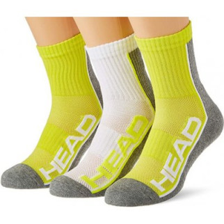 Шкарпетки Head PERFORMANCE SHORT CREW Білий; Сірий; Жовтий 35-38 (791010001-004) - Інтернет-магазин спільних покупок ToGether