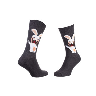 Шкарпетки Rabbids Invasion Rabbits Open Arm 1-pack Сірий 39-42 (93153261-2) - Інтернет-магазин спільних покупок ToGether