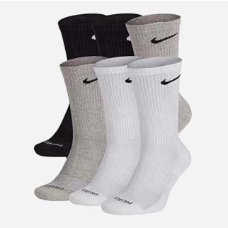 Шкарпетки Nike U NK ED PLS CSH CRW 6PR - 132 чорний, сірий, білий Чол 42-46 SX6897-965 42-46 - Інтернет-магазин спільних покупок ToGether