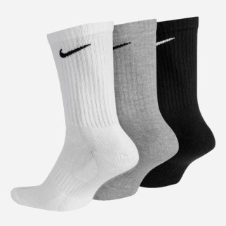 Чоловічі Шкарпетки Nike U NK EVERYDAY LTWT CREW 3PR чорний, білий, сірий Уні 46-50 SX7676-964 46-50 - Інтернет-магазин спільних покупок ToGether