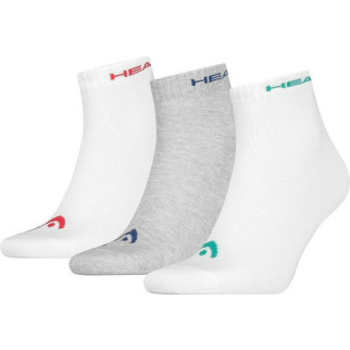 Шкарпетки Head QUARTER 3P UNISEX Білий; Сірий 39-42 (761011001-003 39-42) - Інтернет-магазин спільних покупок ToGether