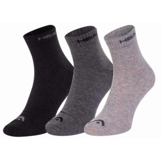 Шкарпетки Head QUARTER 3P UNISEX Чорний; Білий; Сірий 35-38 (761011001-005) - Інтернет-магазин спільних покупок ToGether