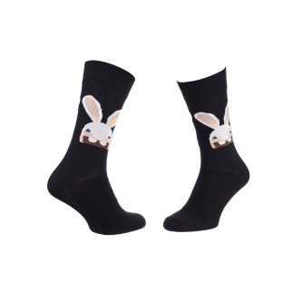 Шкарпетки Rabbids Invasion Rabbit Rabbit Head Rabbit 1-pack Чорний 43-46 (93153261-5) - Інтернет-магазин спільних покупок ToGether