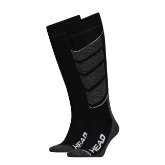 Шкарпетки Head Unisex Ski V-Shape Kneehigh 2-pack Сірий; Чорний 31-34 (791004001-213) - Інтернет-магазин спільних покупок ToGether