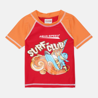 Футболка для плавання Aqua Speed SURF-CLUB T-SHIRT 2030 383-31 122 см Червоний/Помаранчевий (5908217620309) - Інтернет-магазин спільних покупок ToGether