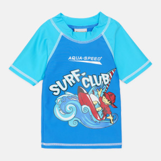 Футболка для плавання Aqua Speed SURF-CLUB T-SHIRT 2031 383-02 128 см Синій/Блакитний (5908217620316) - Інтернет-магазин спільних покупок ToGether