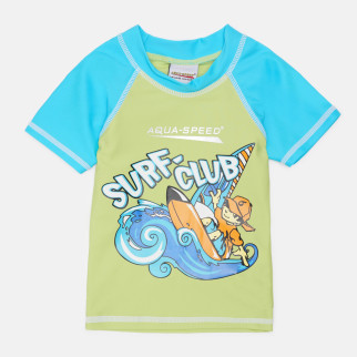 Футболка для плавання Aqua Speed SURF-CLUB T-SHIRT 2020 383-04 104 см Зелений/Блакитний (5908217620200) - Інтернет-магазин спільних покупок ToGether