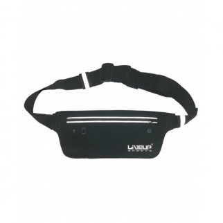 Пояс для бiгу LiveUP WAIST PACK чорний  34x9см LS3704 - Інтернет-магазин спільних покупок ToGether