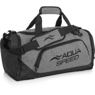 Cумка Aqua Speed Duffel bag L 60151 Сірий, Чорний 55x26x30см (141-37) - Інтернет-магазин спільних покупок ToGether