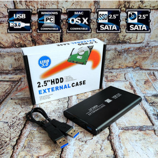 Зовнішній карман для HDD 2.5 USB 3.0 жорсткого диска HDD/SSD 2.5 SATA, алюмінієвий корпус - Інтернет-магазин спільних покупок ToGether