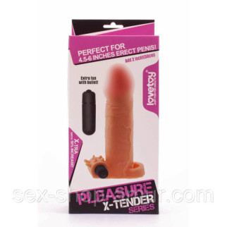 Подовжувальна насадка з вібро — Pleasure X-Tender Vibrating 2  - Інтернет-магазин спільних покупок ToGether