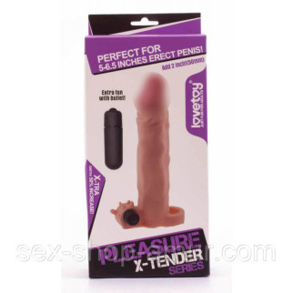 Подовжувальна насадка з вібро — Pleasure X-Tender Vibrating 3  - Інтернет-магазин спільних покупок ToGether