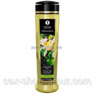 Органічна масажна олія Shunga Organica — Exotic green tea, 240 мл, з вітаміном Е - Інтернет-магазин спільних покупок ToGether