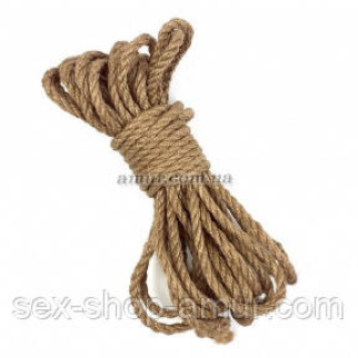 Джутова мотузка BDSM 8 метрів, 6 мм, колір натруальний - Інтернет-магазин спільних покупок ToGether
