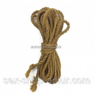 Джутова мотузка BDSM 8 метрів, 6 мм, колір золотий - Інтернет-магазин спільних покупок ToGether