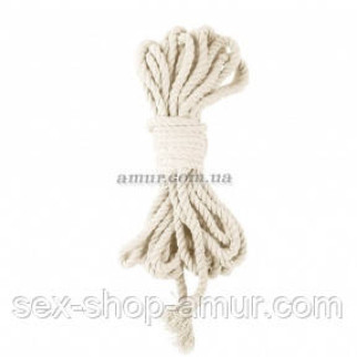 Бавовняна мотузка BDSM 8 метрів, 6 мм, біла - Інтернет-магазин спільних покупок ToGether