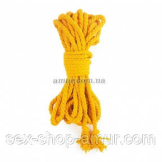 Бавовняна мотузка BDSM 8 метрів, 6 мм, жовта - Інтернет-магазин спільних покупок ToGether